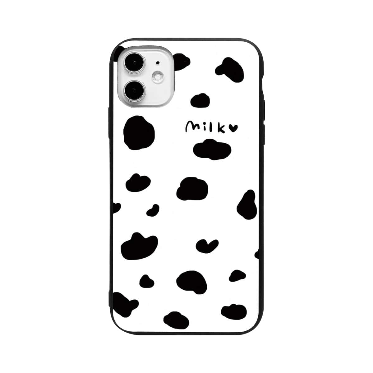 

Cow Print iPhone Case, Black and white