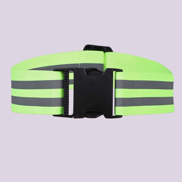 

Striped Pattern Belt, Green