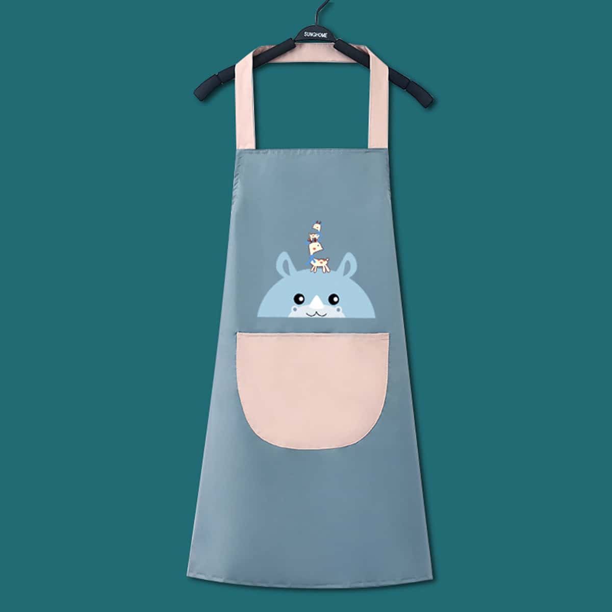 

Cartoon Graphic Apron, Blue