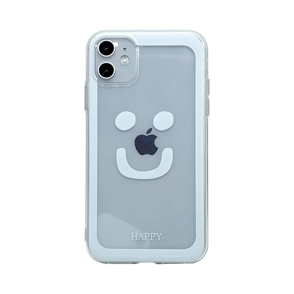 

Figure Graphic Transparent iPhone Case, White clear