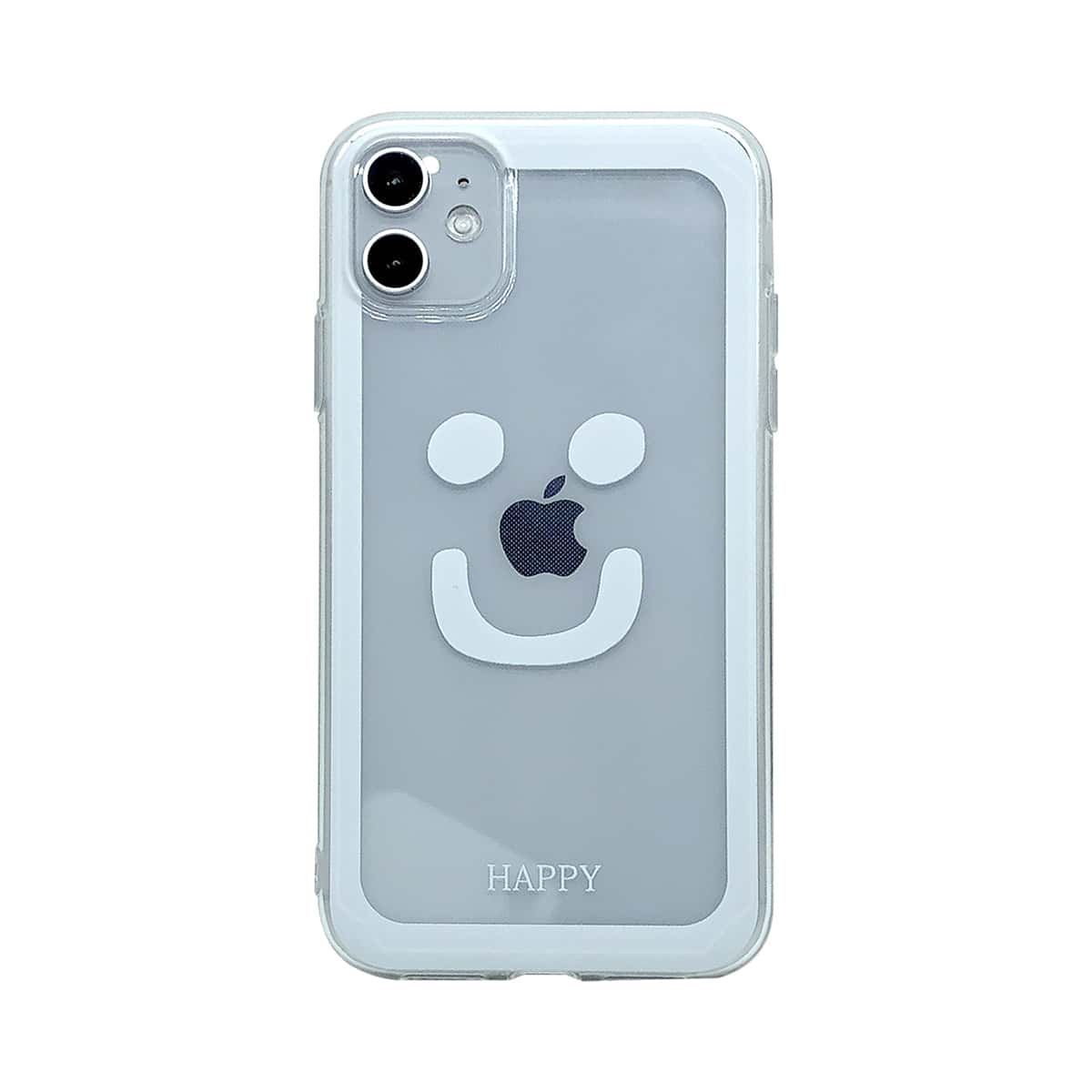 

Figure Graphic Transparent iPhone Case, White clear