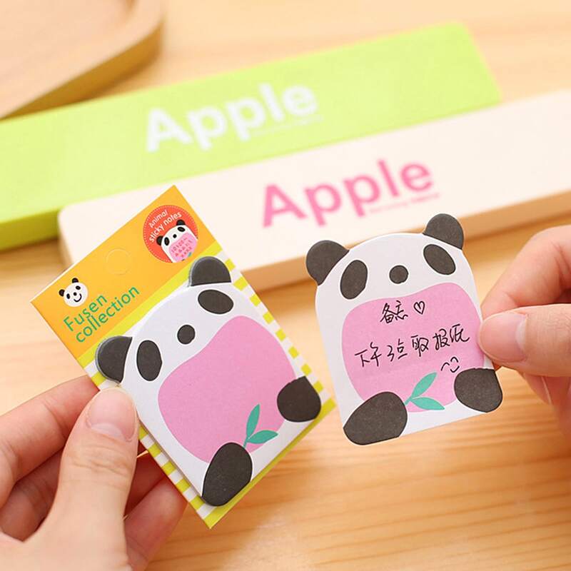 

2pcs Random Cartoon Shaped Sticky Note, Multicolor