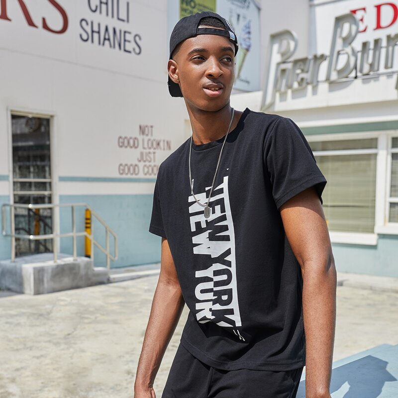 

Guys Letter Graphic Tee, Black