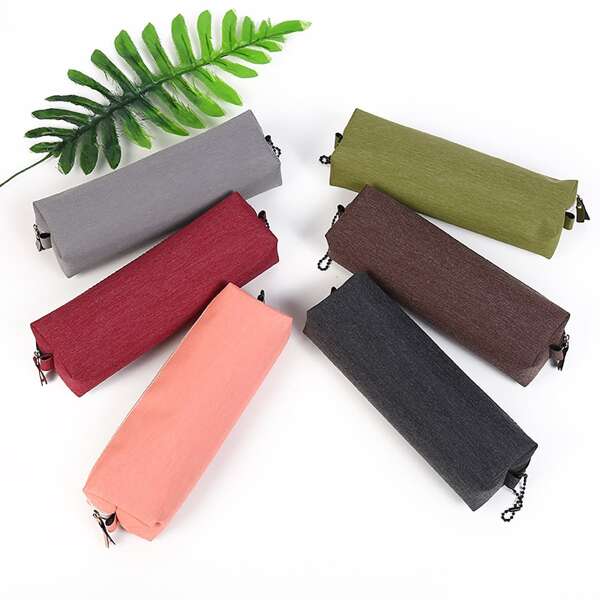 

1pc Random Color Pencil Case, Multicolor