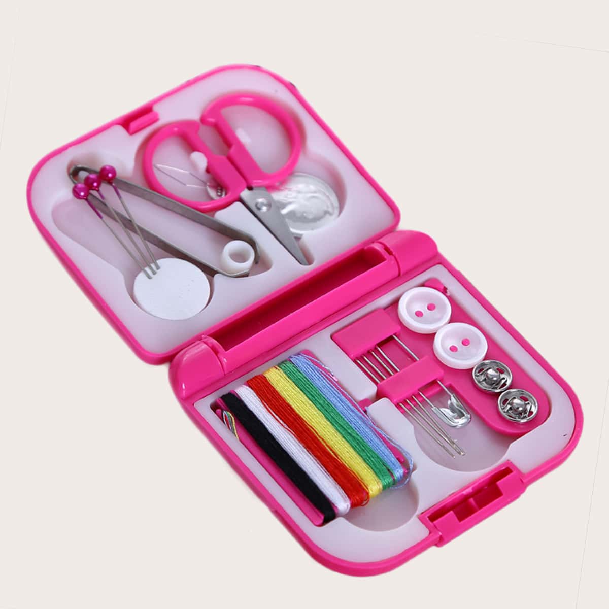 

1box Portable Sewing Kit, Pink
