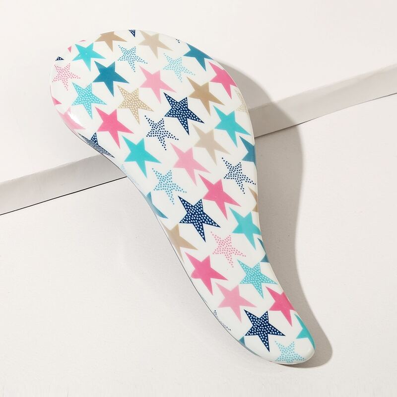 

Star Pattern Hair Comb, Multicolor