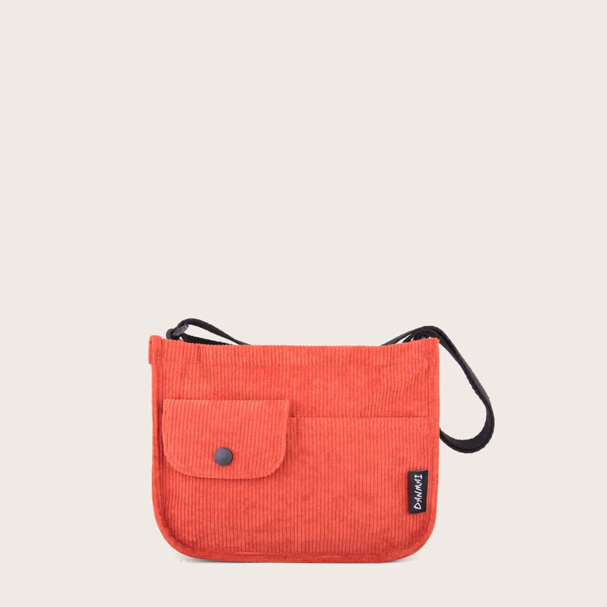 

Minimalist Plain Crossbody Bag, Orange
