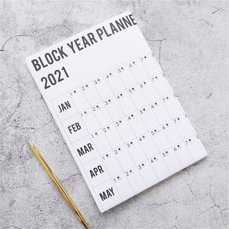 

1sheet 2021 Schedule Calendar, Multicolor