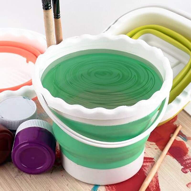 

1pc Random Portable Paint Washing Bucket, Multicolor