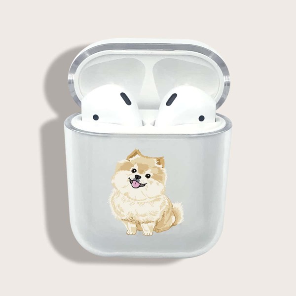 

Dog Pattern Clear Airpods Case