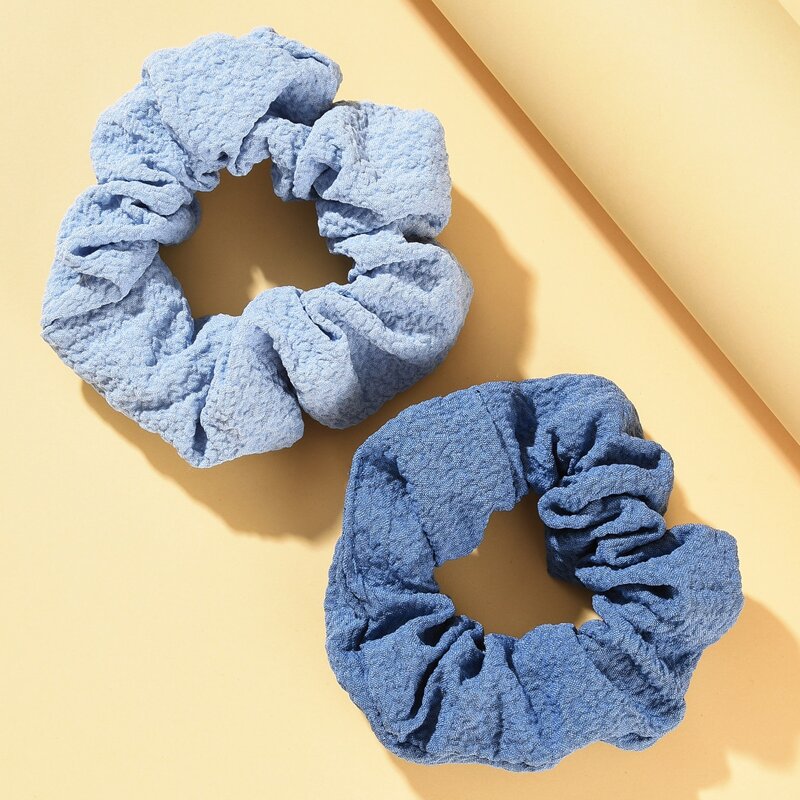 

2pcs Plain Scrunchie, Blue