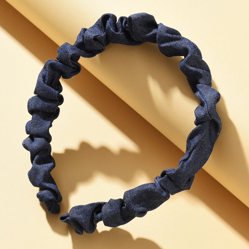 

1pc Random Ruched Hair Hoop, Multicolor