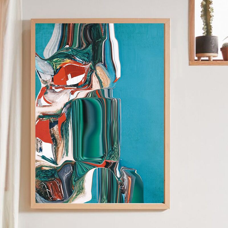 

Abstract Pattern Wall Painting Without Frame, Multicolor