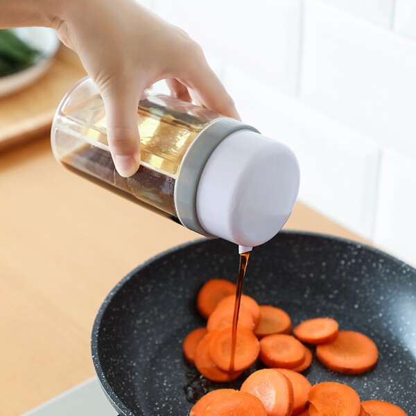 

1pc 2 In 1 Oil Bottle, White