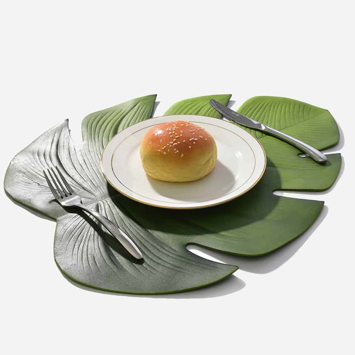 

Turtle Leaf Shaped Placemat, Green