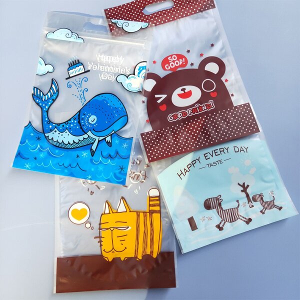 

50pcs Cartoon Graphic Package Bag, Multicolor