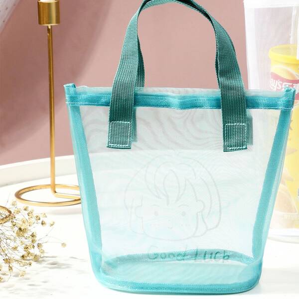 

Cartoon Mesh Storage Bag, Blue