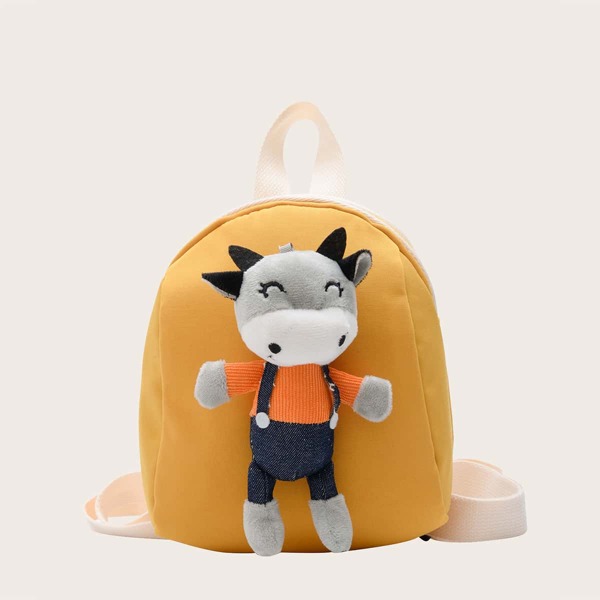 

Kids Cartoon Decor Backpack, Yellow