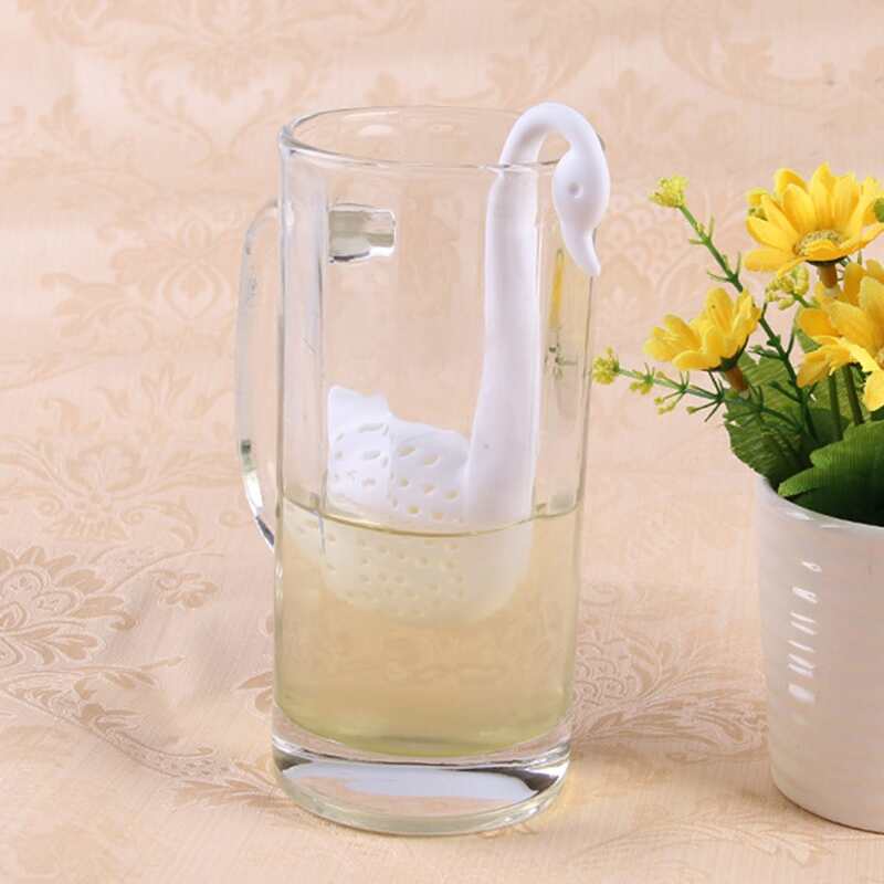 

1pc Swan Shaped Random Tea Filter, Multicolor
