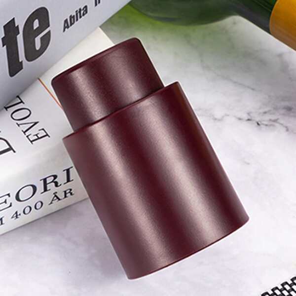 

1pc Plastic Wine Cap, Burgundy