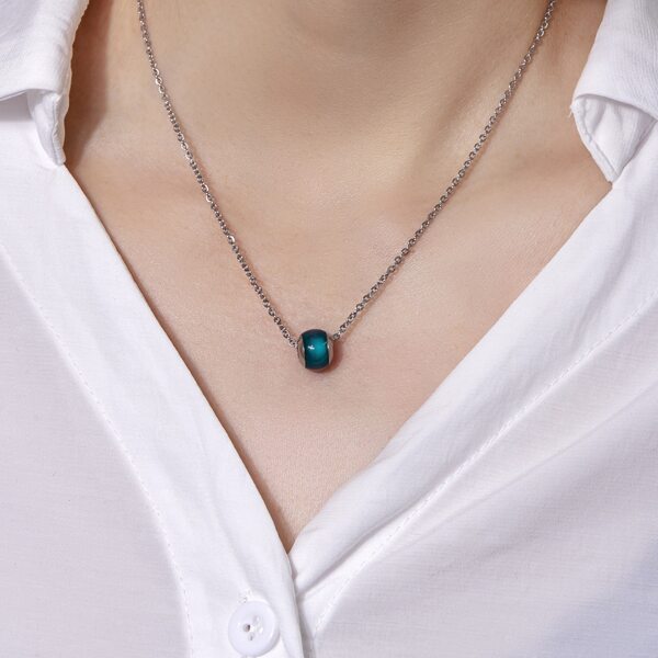 

Color Changing Bead Decor Necklace, Multicolor