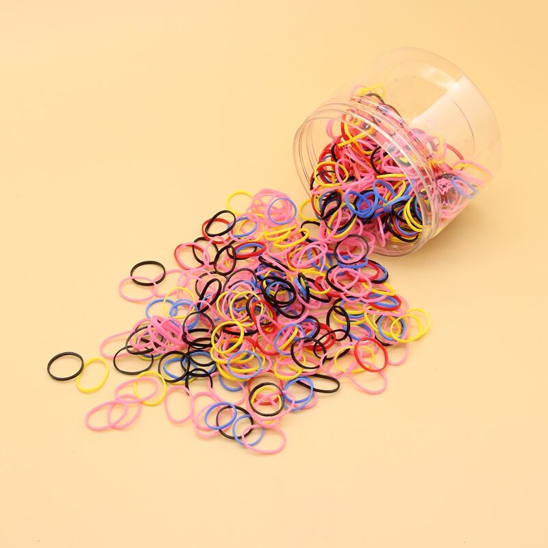

450pcs Mini Hair Tie, Multicolor