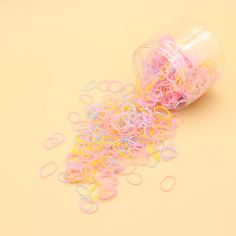

450pcs Mini Hair Tie, Multicolor