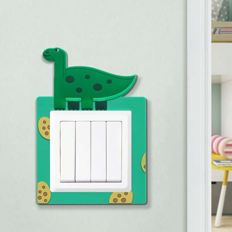 

1pc Cartoon Switch Sticker, Green