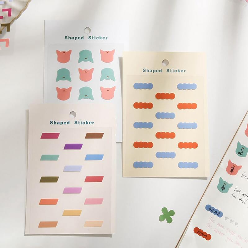 

2sheets Random DIY Sticker, Multicolor