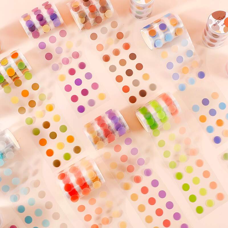 

1pc Polka Dot Pattern Random Tape, Multicolor
