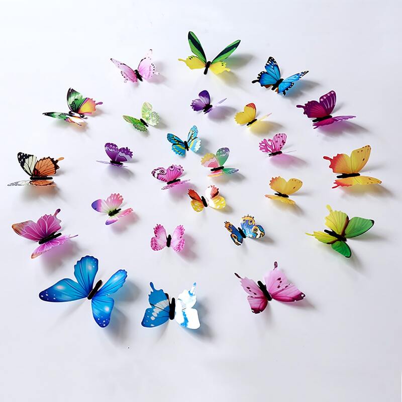 

12pcs Random Luminous Butterfly Wall Sticker, Multicolor