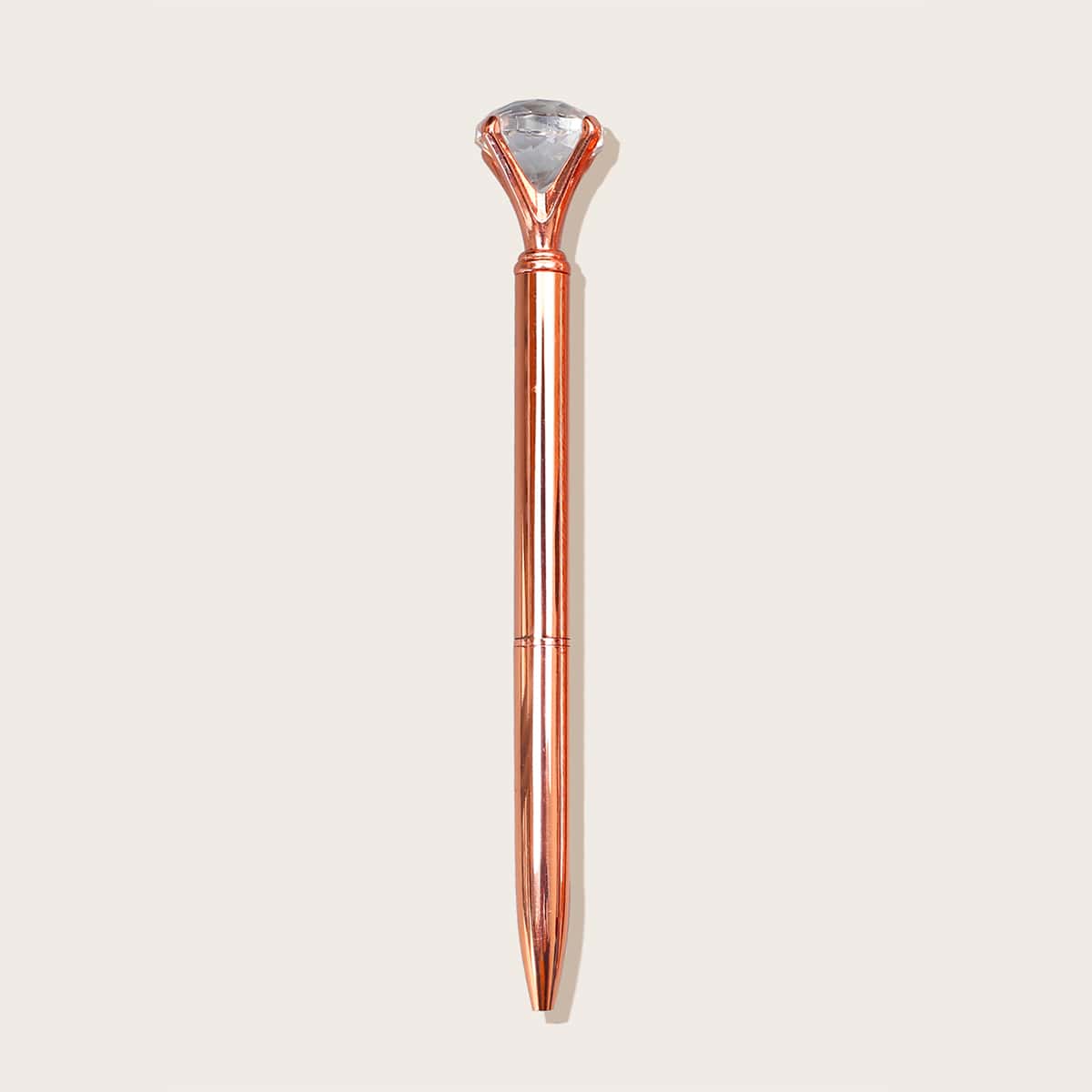 

1pc Diamond Decor Ballpoint Pen, Black