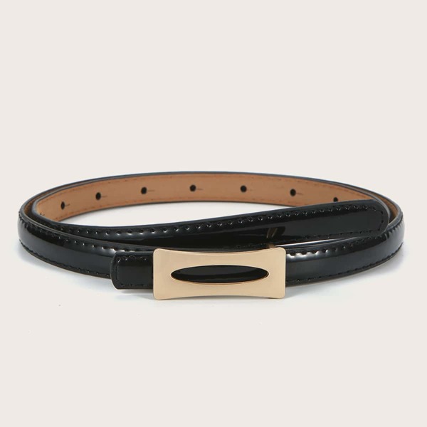 

Metal Buckle Belt, Black