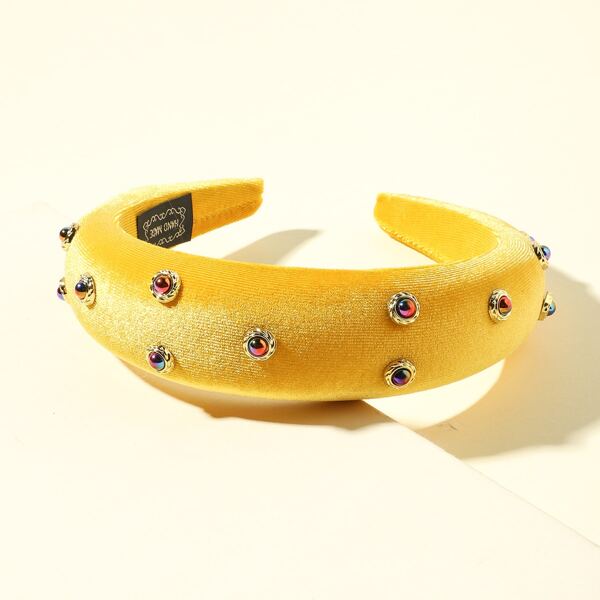 

Metal Decor Hair Hoop, Yellow