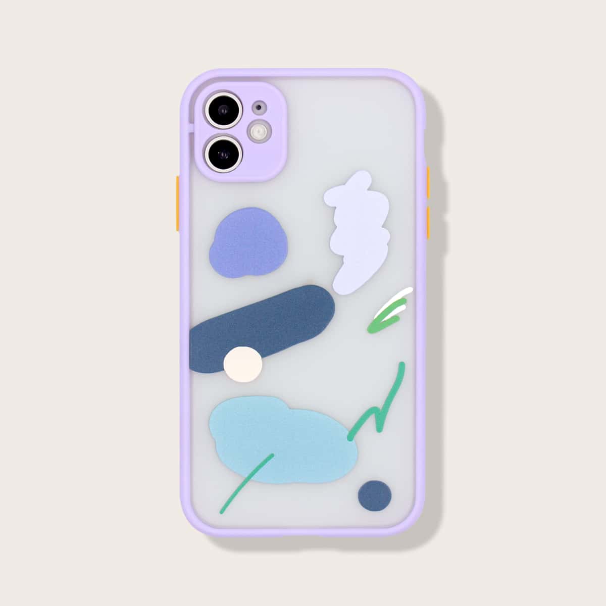 

Contrast Frame Transparent iPhone Case, Multicolor