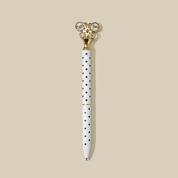 

1pc Butterfly Design Ballpoint Pen, Black