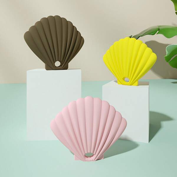 

1pc Shell Shaped Random Face Cover Storage Box, Multicolor
