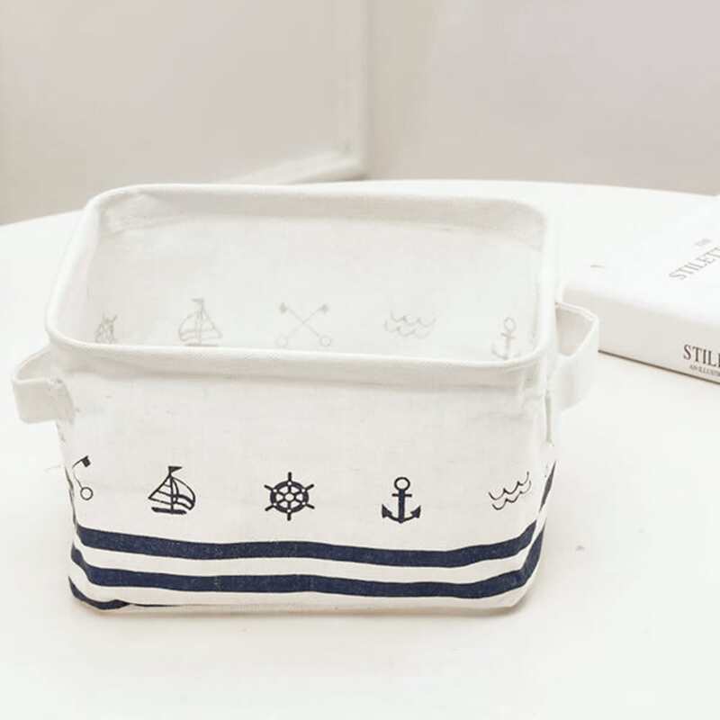 

Anchor Print Storage Basket, Multicolor