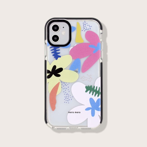

Flower Print Anti-fall iPhone Case, Multicolor