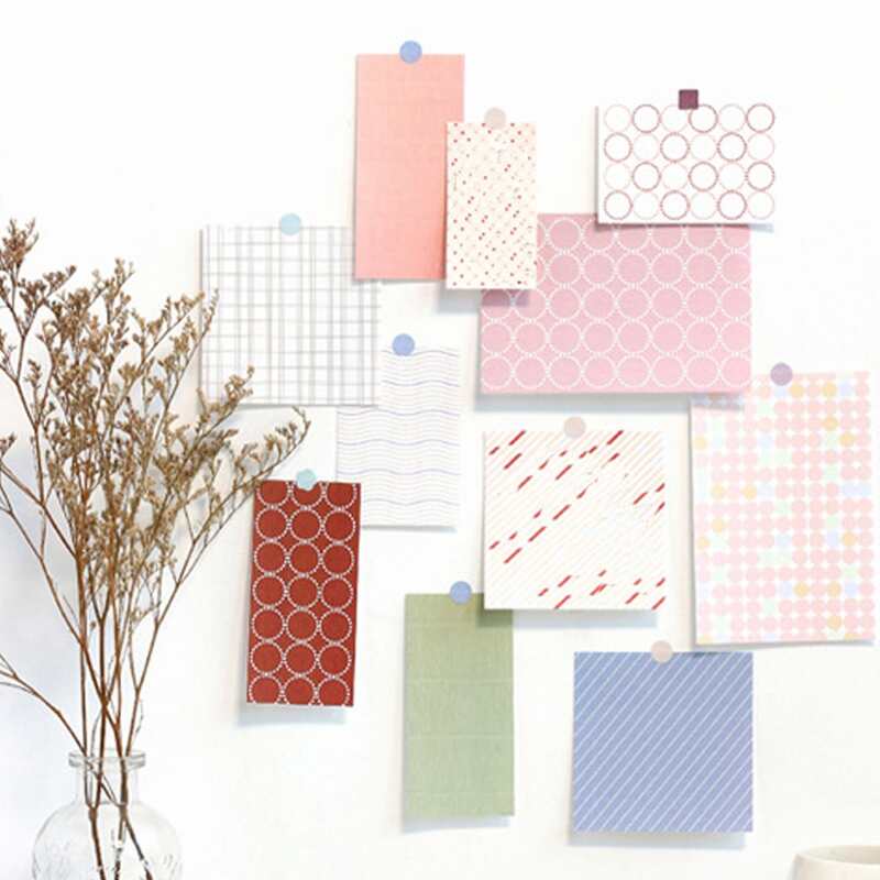 

60sheets Random Pattern Material Paper, Multicolor