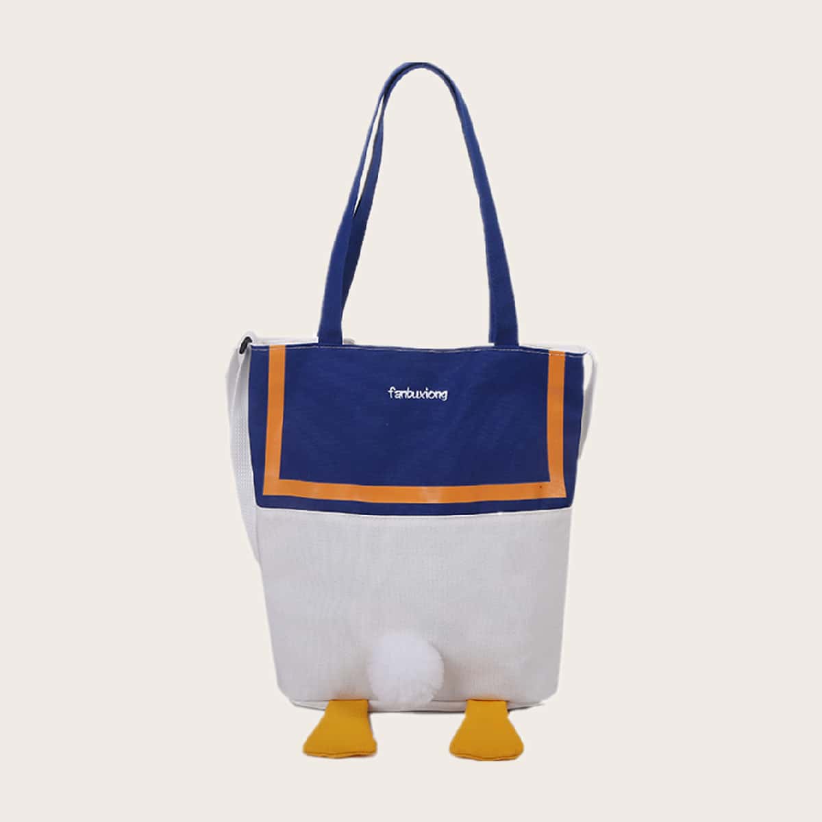 

Cartoon Decor Tote Bag, Blue