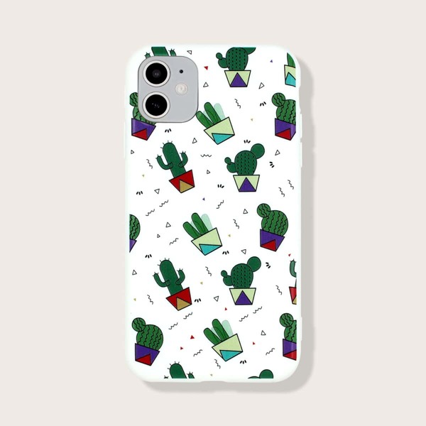 

Чехол для iPhone с кактусовым принтом, Многоцветный