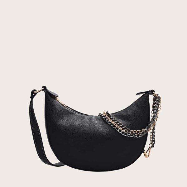 

Minimalist Hobo Bag, Black