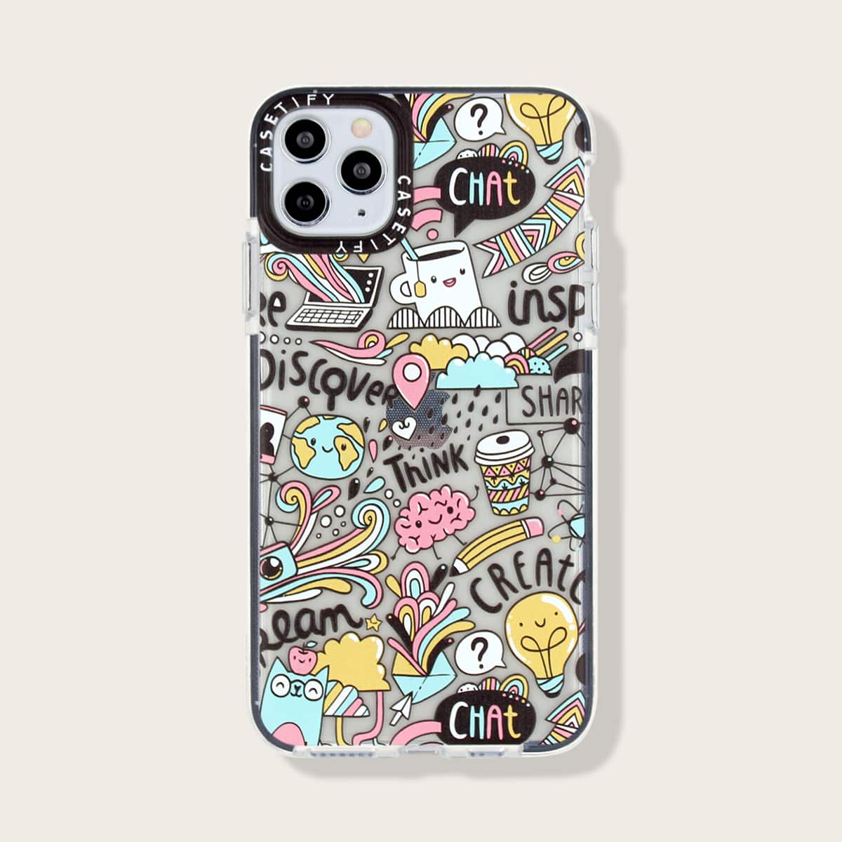 

Cartoon Graphic iPhone Case, Multicolor