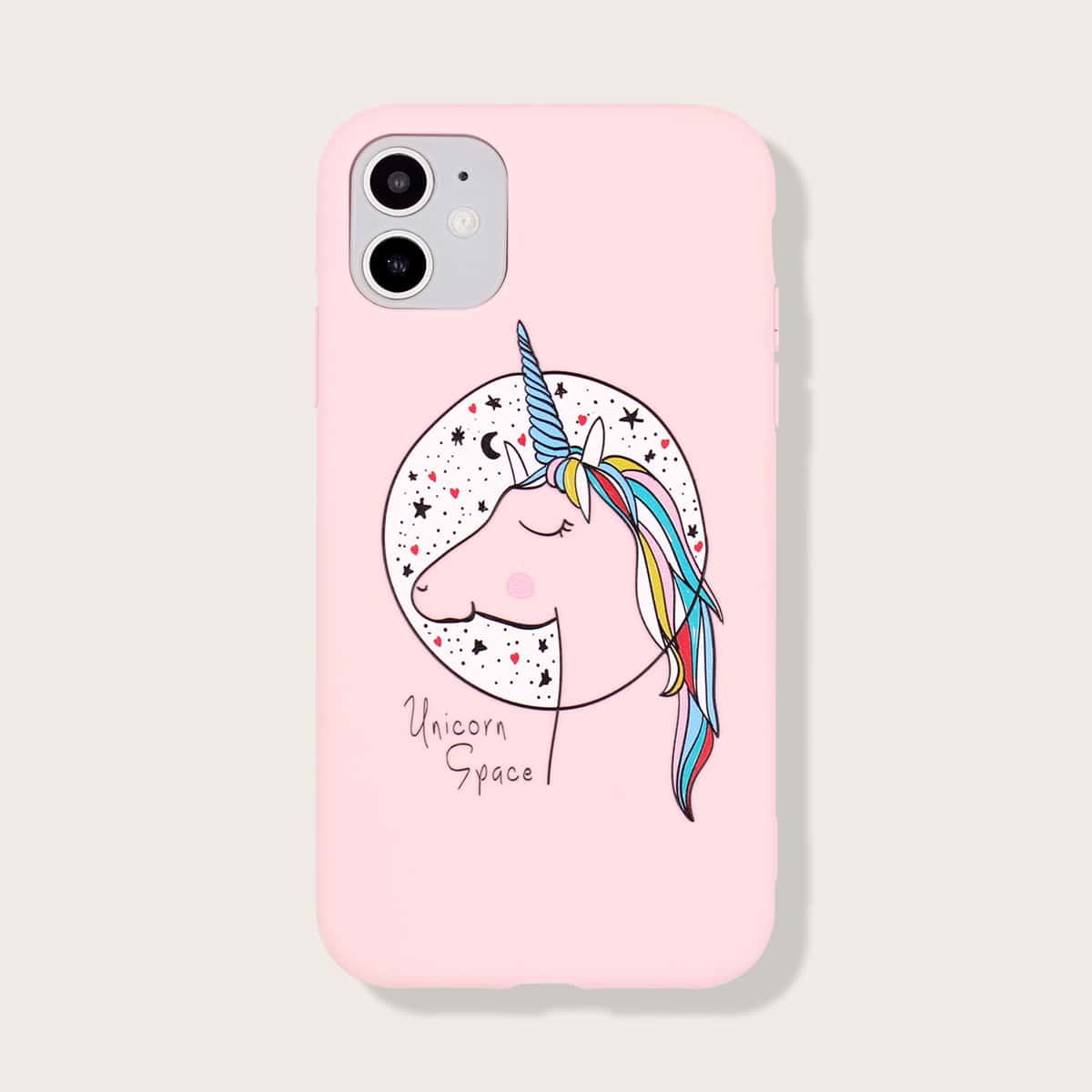

Cartoon Graphic iPhone Case, Pink