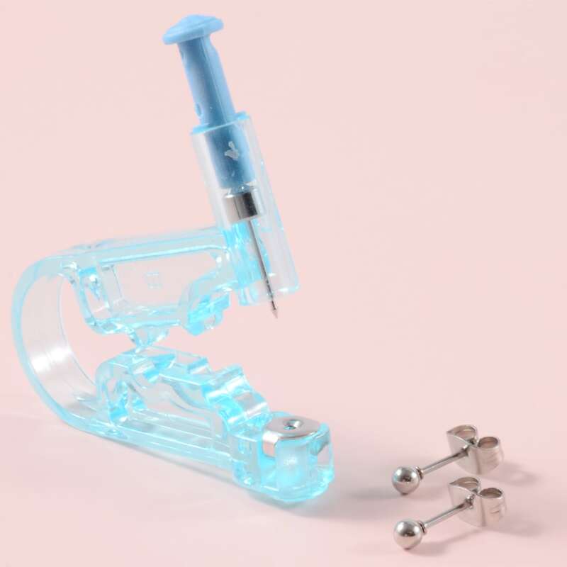 

Disposable Ear Piercing Tool & Stud Earrings Set, Blue