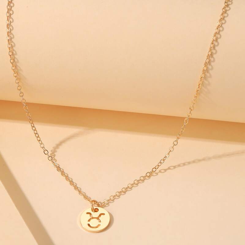 

Taurus Charm Necklace, Gold