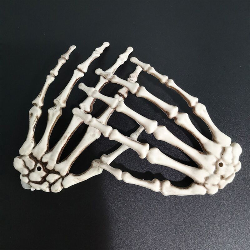

1pc Halloween Skeleton Hand Decoration, White