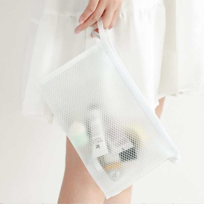 

1pc Clear Storage Bag, White