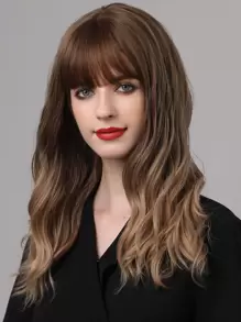 Ombre Curly Hair With Bang - Ombre - View 1